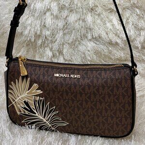 Michael Kors Jet Set MD Pouchette - Black/Multi (NEW)